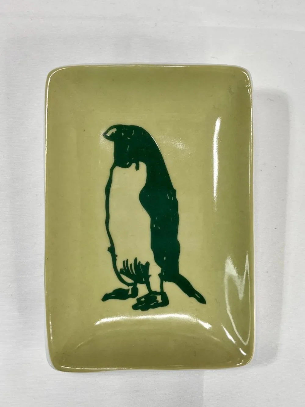 Jason Polan + West Elm Canape Plate Dapper Penguin Rectangular Trinket Dish